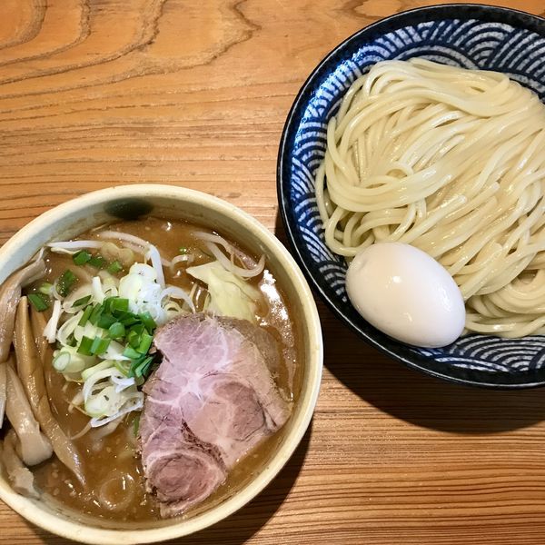 「つけそば 味噌 ¥900円（味玉＋100円）」@麺 一直の写真