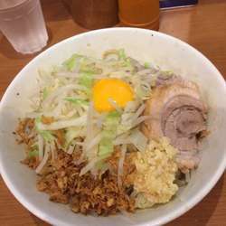 小ラーメン汁なし ニンニク