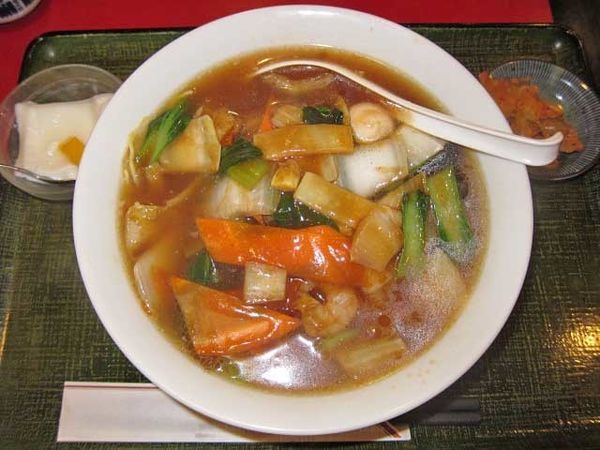 「五目湯麵（単品）　600円（ランチ）」@花彫酒家の写真