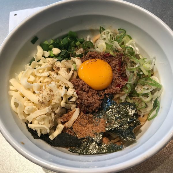 「台湾まぜそば チーズトッピング」@天雷軒 神谷町の写真