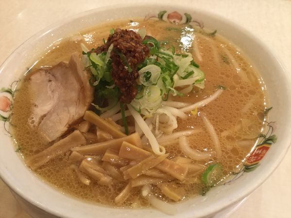 「焦がしニンニク王将ラーメン648円」@餃子の王将 ポンテポルタ千住店の写真