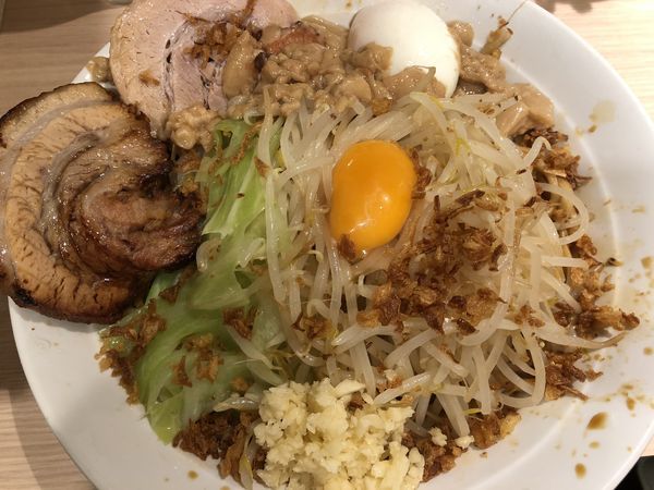 「ラーメン汁なし」@麺屋 味方の写真