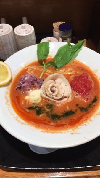 「【期間限定】トマトラーメン800円」@中華そば 風 KAZEの写真
