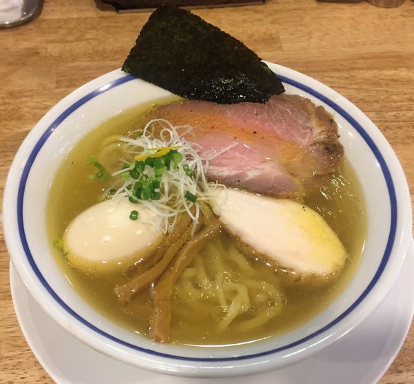 「煮玉子中華そば(塩)850円」@手打式超多加水麺 ののくらの写真