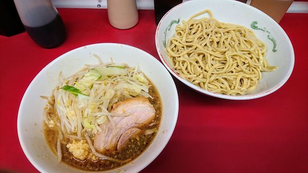 「つけ麺(麺少なめ･ニンニク)」@ラーメン二郎 湘南藤沢店の写真