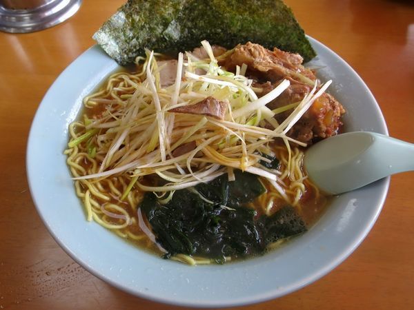 「ねぎなん骨ラーメン ９５０円 ※麺硬め」@ラーメンショップ 大神保店の写真