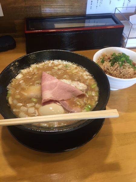 「濃厚中華そば＆トリュフご飯」@自家製中華そば 麺の虜の写真
