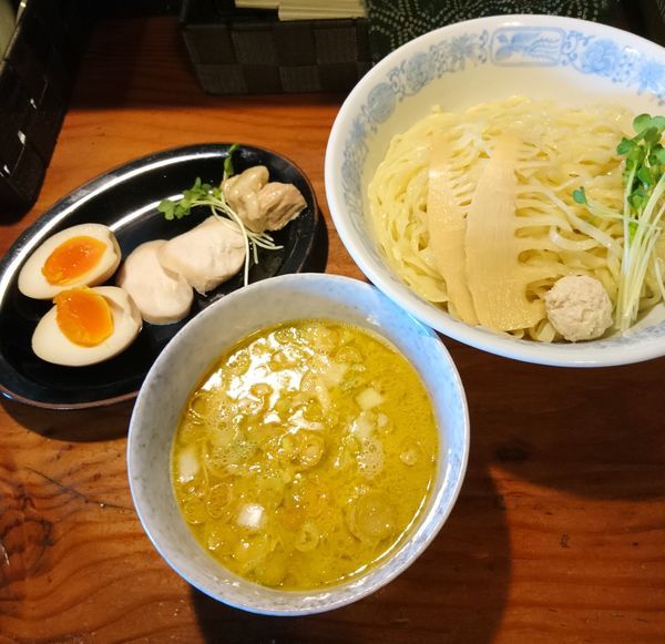 「特製つけそば 正油 大盛」@中華そばつけそば 千思萬考の写真