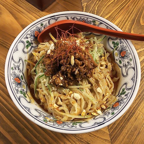 「【限定】冷やし担々麺（ピロピロ麺ver.）」@くじら食堂の写真