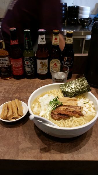 「ホタテ69ラーメン大盛、メンマ単品」@NOODLE SOUNDSの写真