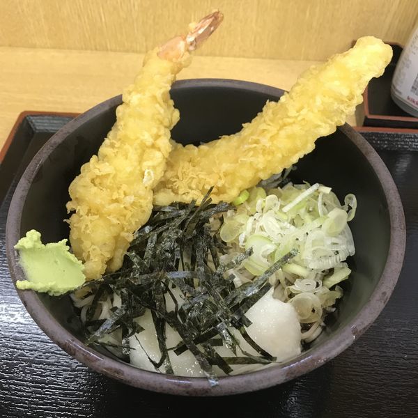 「【店舗限定】当店限定メニュー（￥450）＋海老天（クーポン）」@ゆで太郎 大森入新井店の写真