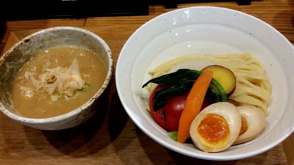 「無添加味玉つけ麺（中）」@つけ麺 竹川の写真