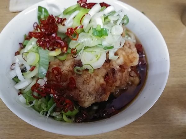 「ジャンボゲソそば 大盛」@一由そば 日暮里店の写真