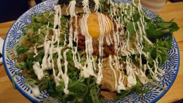 「冷やし台湾まぜそば（限定、大盛り無料）」@自家製麺 竜葵の写真