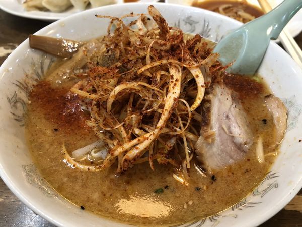「大辛味噌ラーメン＋つまみ多数＋ホッピー」@ラーメン蘇洲 須玉店の写真