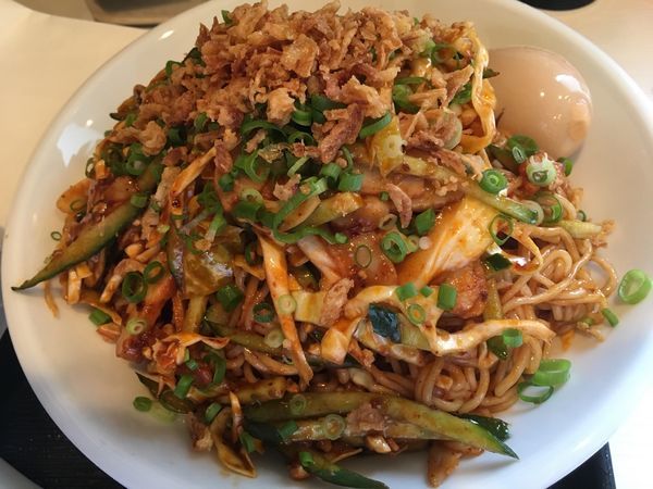 「ミャンマーまぜそば」@博多麺酒房 マルヨの写真