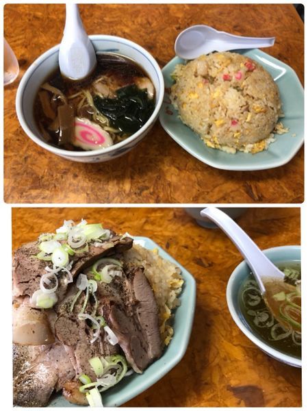 「チャーハン+半ラーメン 850円」@かし亀の写真