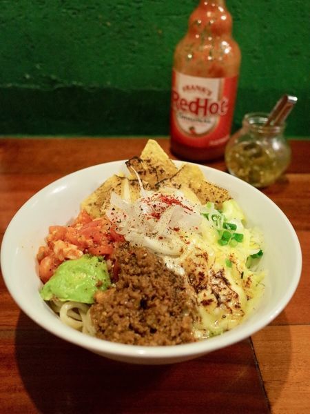 「まぜそばTEX-MEX…850円」@ラーメン めろうの写真