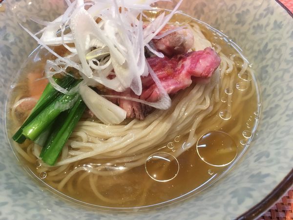 「冷やしみぞれ肉そば950円」@柴崎亭の写真