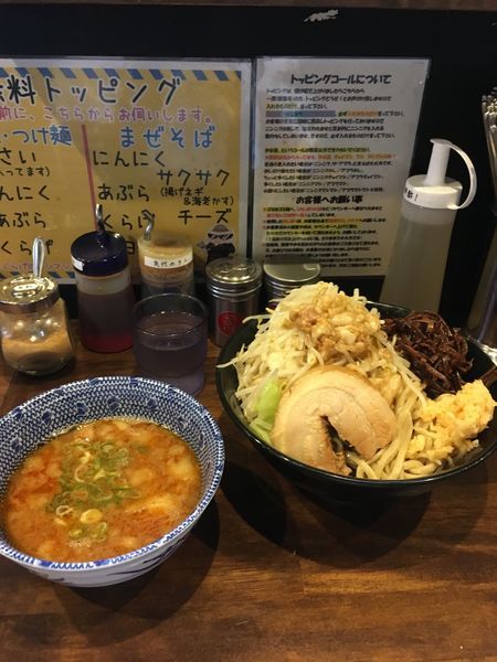「つけ麺 全部マシ」@ガチ盛りラーメン アオイローの写真