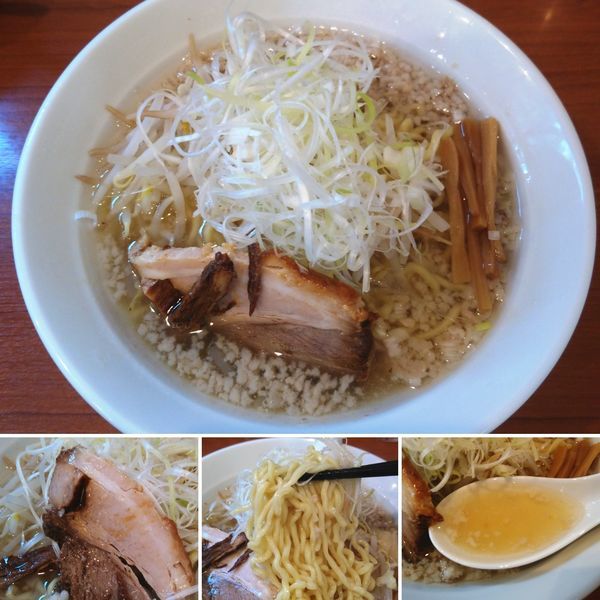 「背脂塩ラーメン　770円」@中華そば 七麺鳥の写真