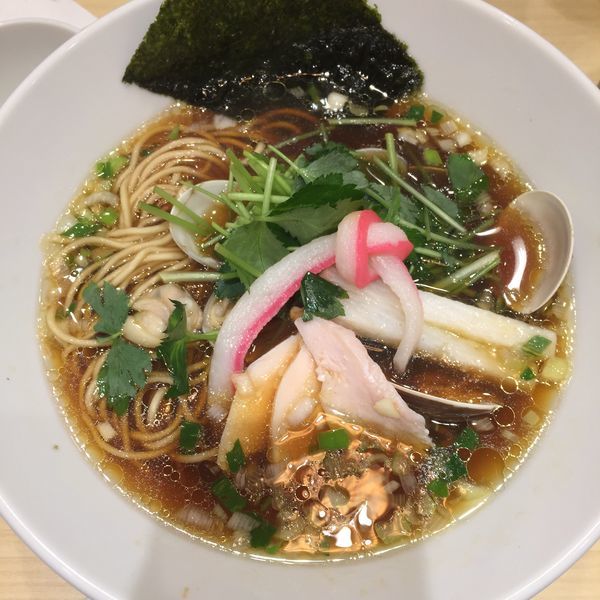 「蛤SOBA 半麺」@むぎとオリーブ 日本橋店の写真