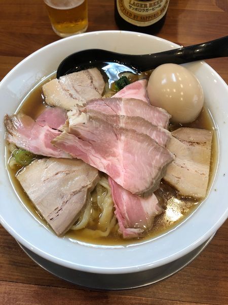 「全部のせ醤油 大盛り」@純手打ち だるまの写真