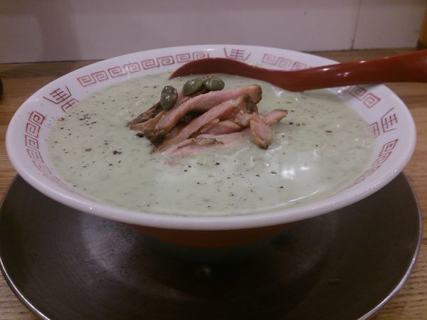 「だだちゃ豆の冷やし麺」@麺や 七彩 八丁堀店の写真