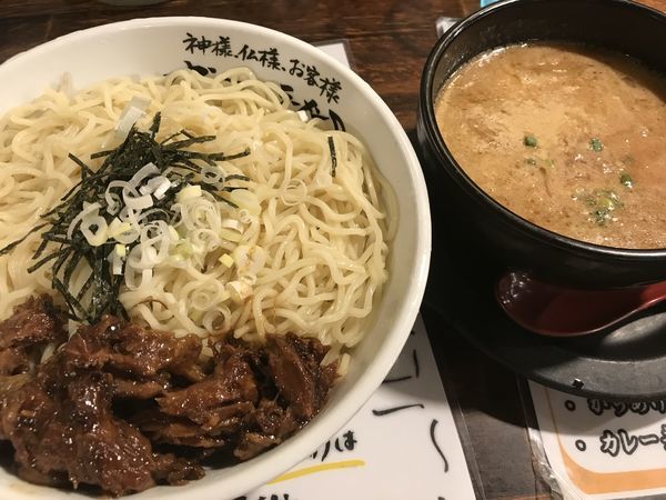 「濃厚味噌つけめん＋なんこつチャーシュー」@らーめん神月の写真