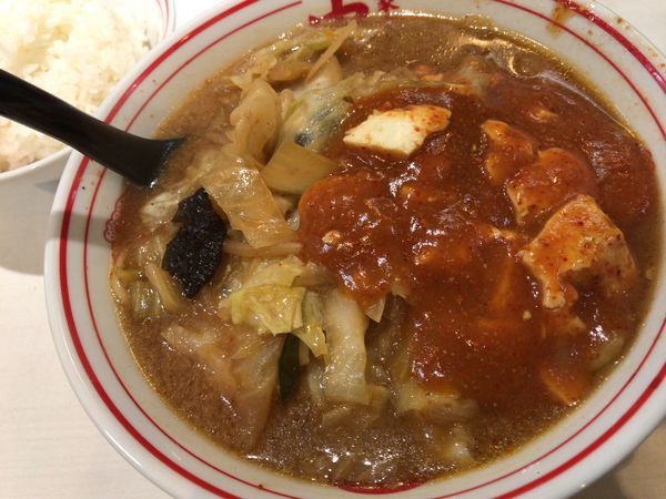 「蒙古タンメン＋ライス」@蒙古タンメン 中本 渋谷店の写真