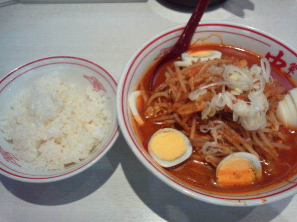 「味噌卵麺880+半ライス120=1000円」@蒙古タンメン中本 秋津店の写真