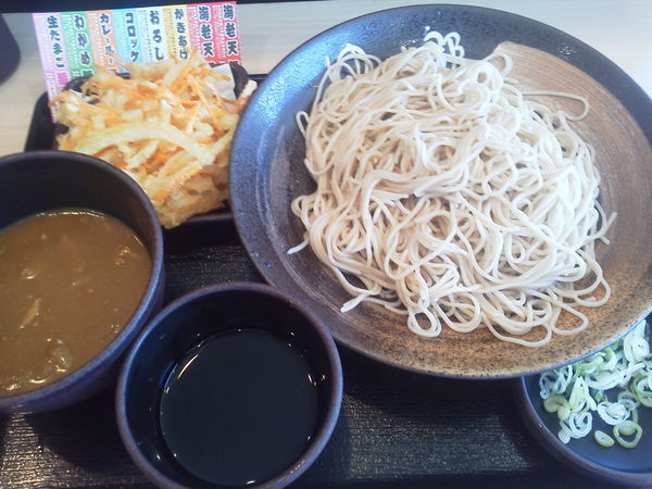「大もり420+カレールー150+かき揚げク=570円」@ゆで太郎 瑞穂店の写真