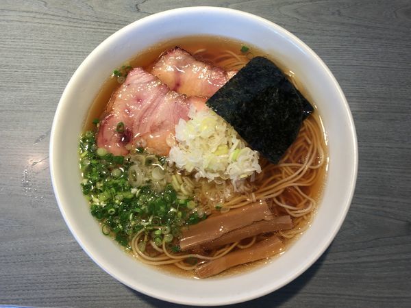 「煮干蕎麦（醤油）750円 肉増し 100円」@喜乃壺の写真