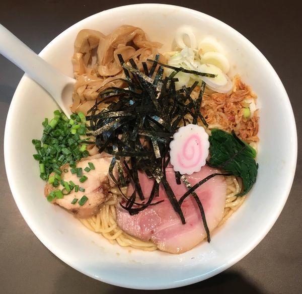 「［限定］鶏油まぜそば 麺大盛」@おおぜき中華そば店の写真