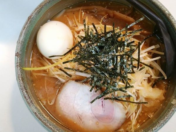 「ねぎみそ（にんにく強め）＋玉子」@パンケ 習志野店の写真