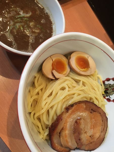「特製魚介つけ麺800円」@麺屋雷神の写真