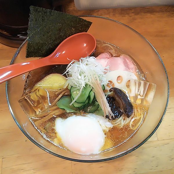 「【期間限定】冷しらーめん（生醤油）」@めん屋 平右衛門の写真