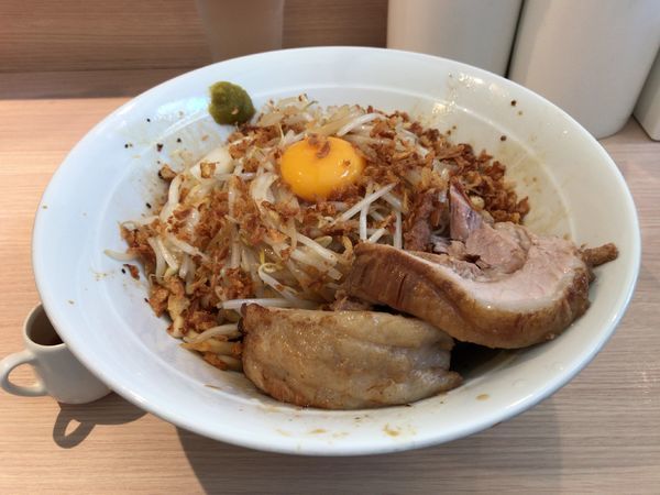 「ラーメン汁なし」@麺屋 味方の写真