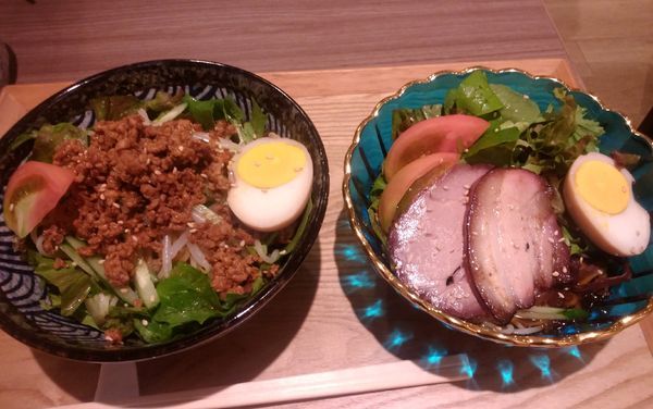 「梅風味冷やしそば＆冷やし担々麺」@麺者 雄の写真