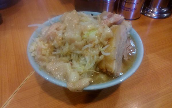「小ラーメン（味薄め）ニンニクアブラﾏｼﾏｼ」@ラーメン二郎 八王子野猿街道店2の写真