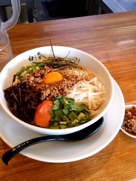 「塩豚骨まぜそば」@二代目 白神の写真