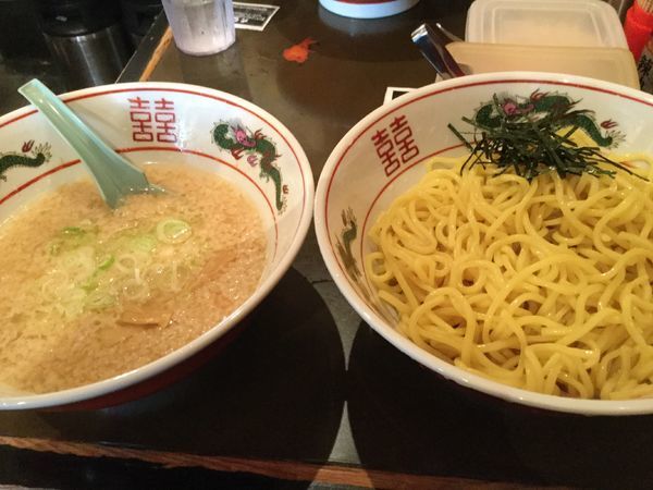 「豚つけめん塩 アブラマシ750円」@東京屋台らーめん 翔竜 北千住駅前店の写真