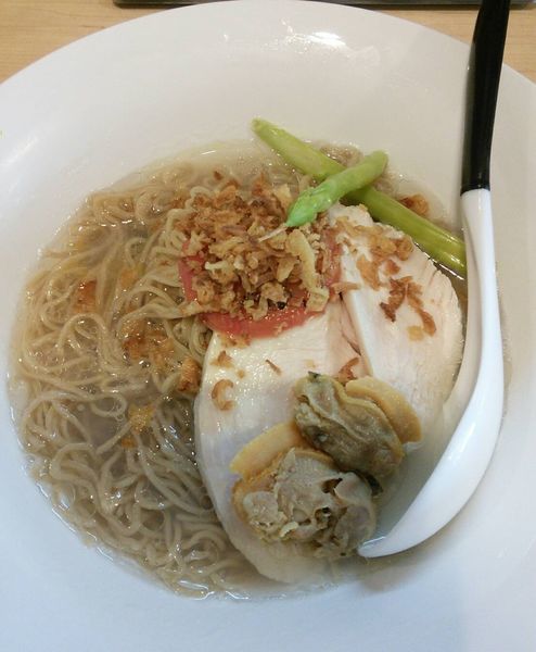 「【限定】貝そば 洋風仕立て ～夏野菜を添えて～　９５０円」@麺屋Mの写真