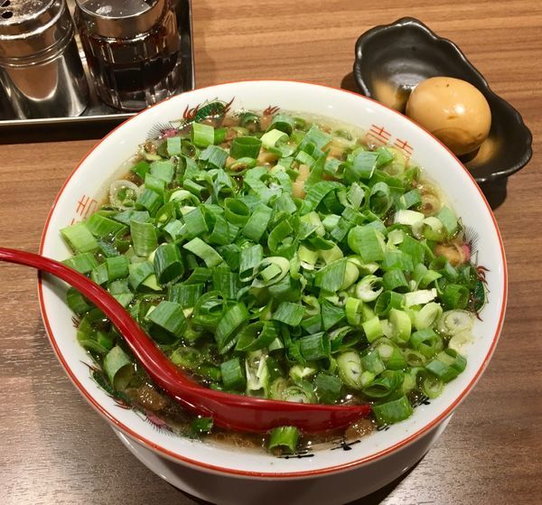 「ラーメン+ネギ増し+味玉」@麺や 太華 横浜橋店の写真