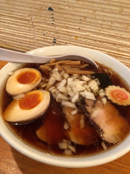 「竹岡ラーメン味玉入り　900円」@Noodle BAR esの写真