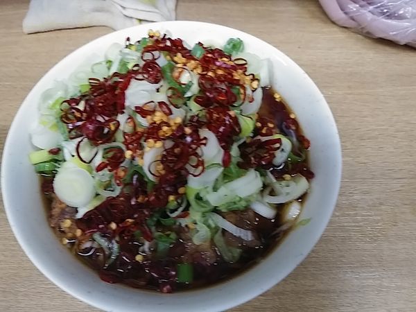 「ジャンボゲソそば」@一由そば 日暮里店の写真