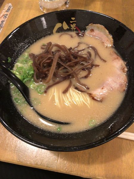 「生ビールセット（1,100円）」@らーめん二男坊 博多本店の写真