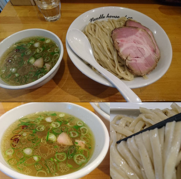 「塩つけ麺　大盛　ローストポーク2枚増し」@麺庵ちとせの写真