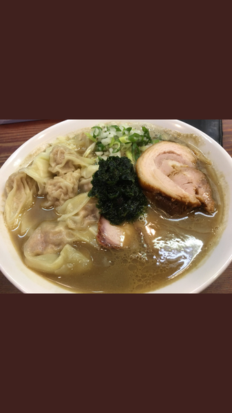 「煮干し拉麺 ＋ 生海苔 ＋ ワンタン」@良温(Ra-on)の写真