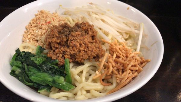 「汁無し坦々麺」@自家製麺ほうきぼし 神田店の写真